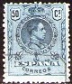 Spain 1909 Alfonso XIII 50 CTS Azul Edifil 277. España 1909 277. Subida por susofe